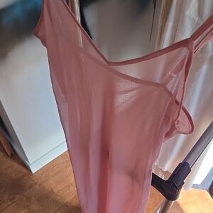 Sheer Pink Slip Dress